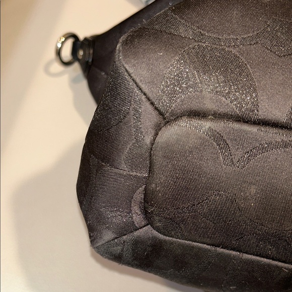 Coach Campbell Izzy Black Metallic Signature Buckle Tote - Picture 9 of 14